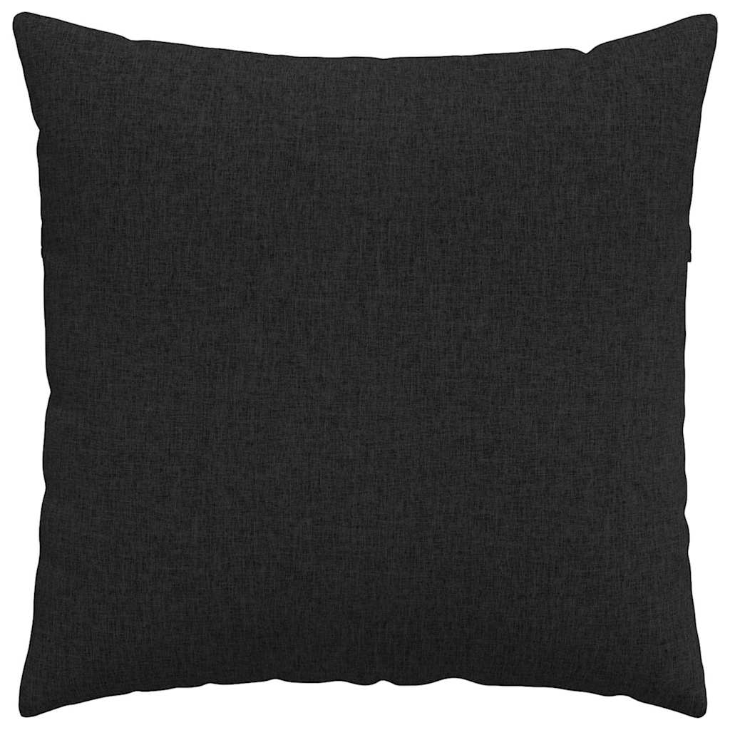 Sofapuder 2 stk. Stof Sort 60 x 60 cm