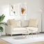 Sofapuder 2 stk. Stof Creme 60 x 60 cm