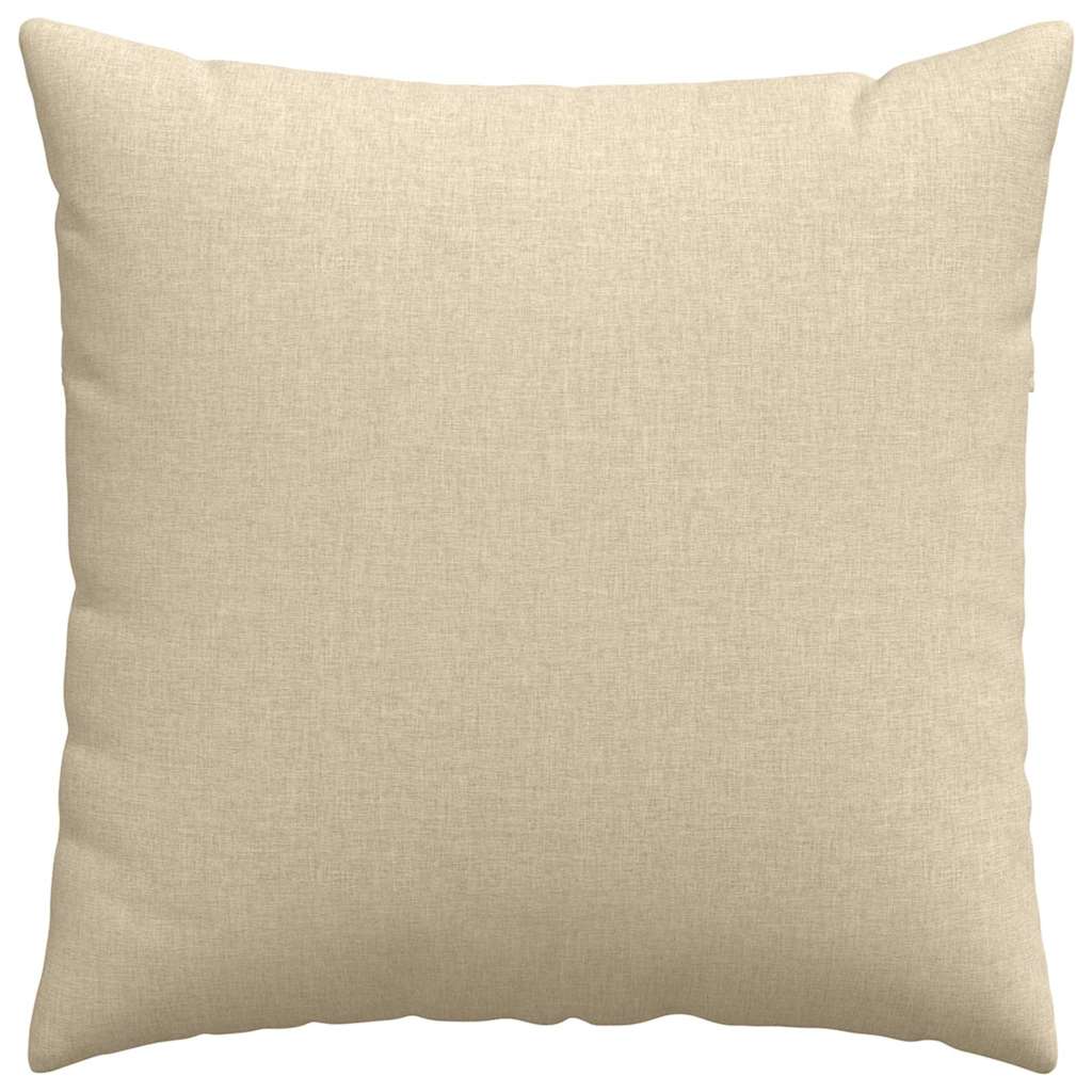Sofapuder 2 stk. Stof Creme 60 x 60 cm