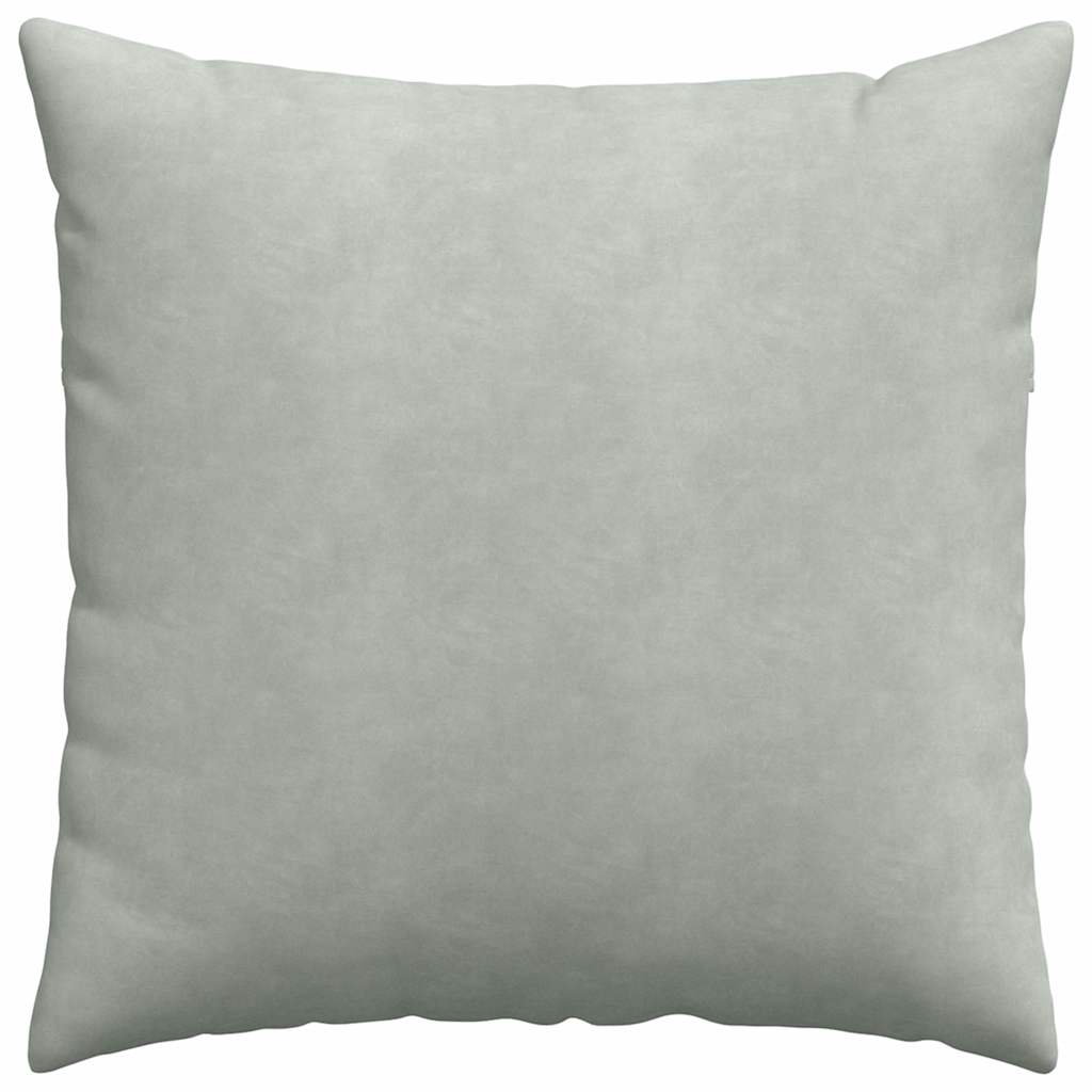 Sofapuder 2 pcs Lysegrå 60 x 60 cm Velourstof