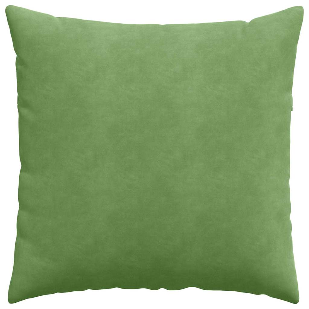 Sofapuder 2 pcs Lys grøn 60 x 60 cm Velourstof