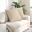 Sofapuder 2 stk. Stof Creme 60 x 60 cm