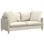 Sofapuder 2 stk. Stof Beige 60 x 60 cm