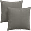Sofapuder 2 pcs Lysegrå 60 x 60 cm Velourstof