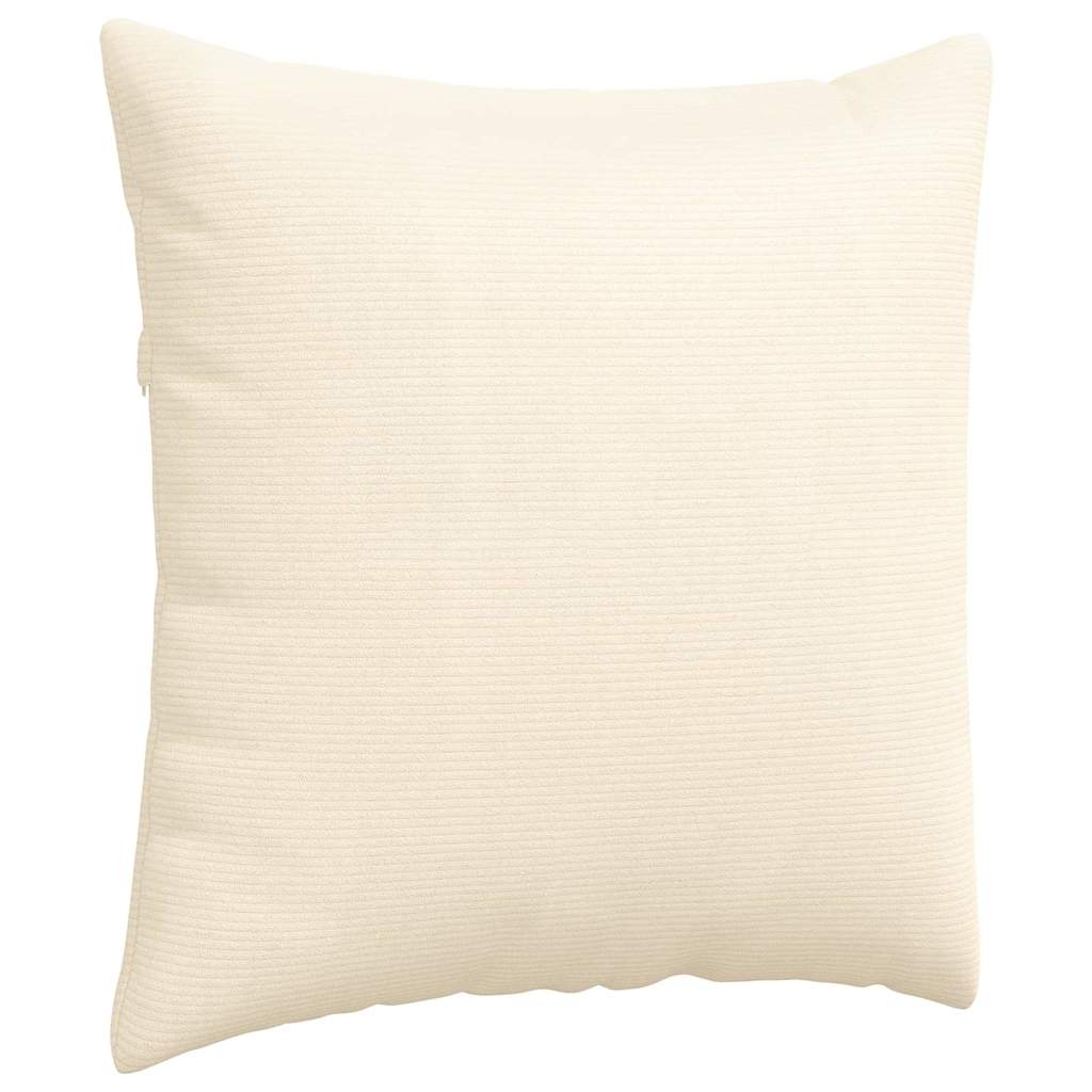 Sofapuder 2 pcs Creme 60 x 60 cm Velourstof