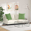 Sofapuder 2 pcs Lysegrøn 80 x 80 cm Velourstof