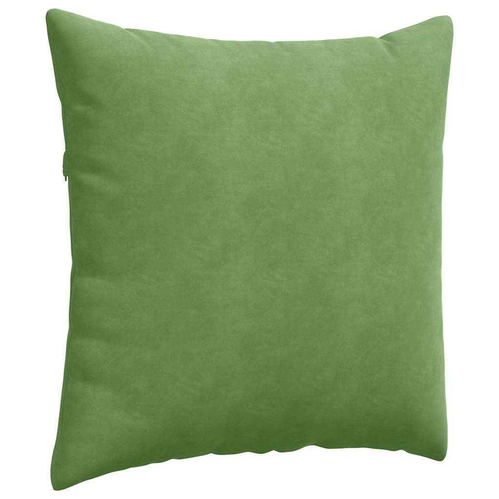 Sofapuder 2 pcs Lysegrøn 80 x 80 cm Velourstof