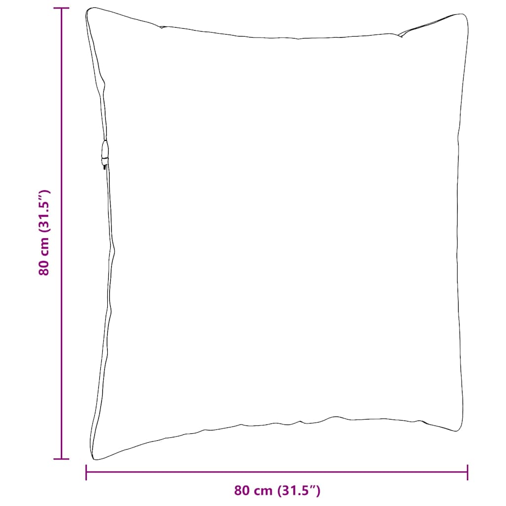 Sofapuder 2 pcs Lysegrøn 80 x 80 cm Velourstof