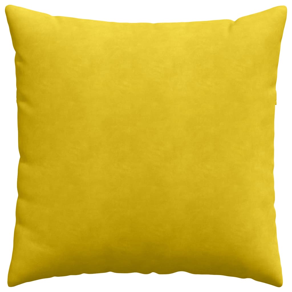 Sofapuder 2 pcs Gul 80 x 80 cm Velourstof