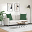 Sofapuder 2 pcs Mørkegrøn 80 x 80 cm Velourstof