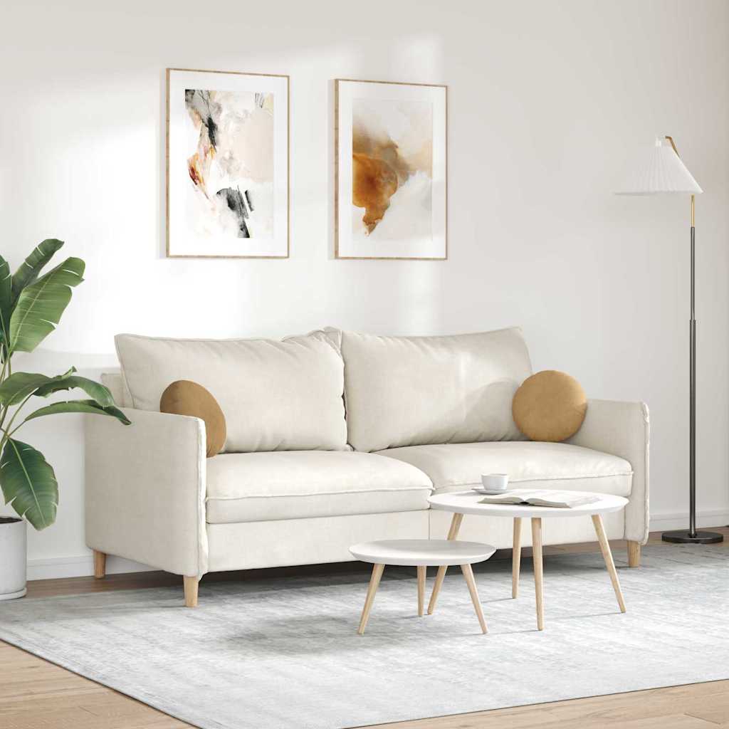 Sædepuder 2 stk. Fløjl Brun Ø30 x 13 cm