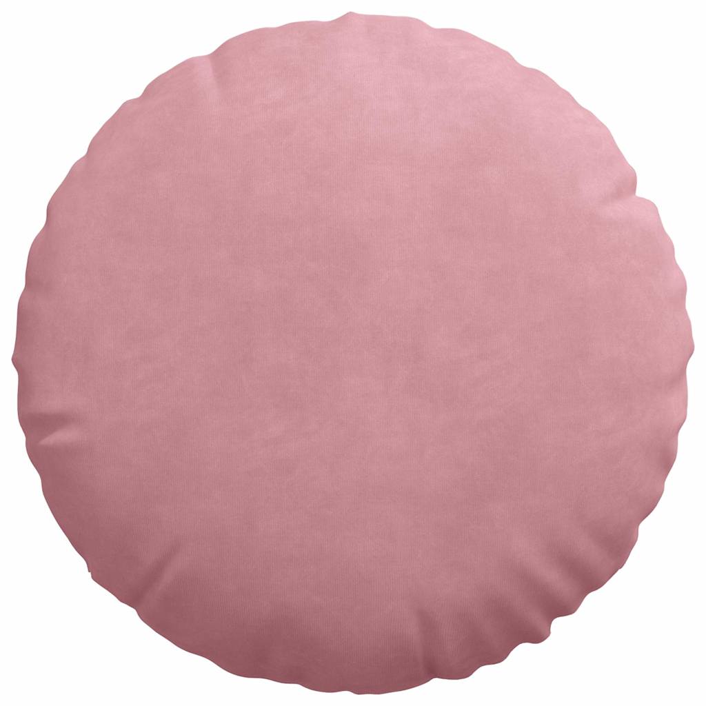 Sædepuder 2 pcs Lyserød Ø 40 x 13 cm Fløjl