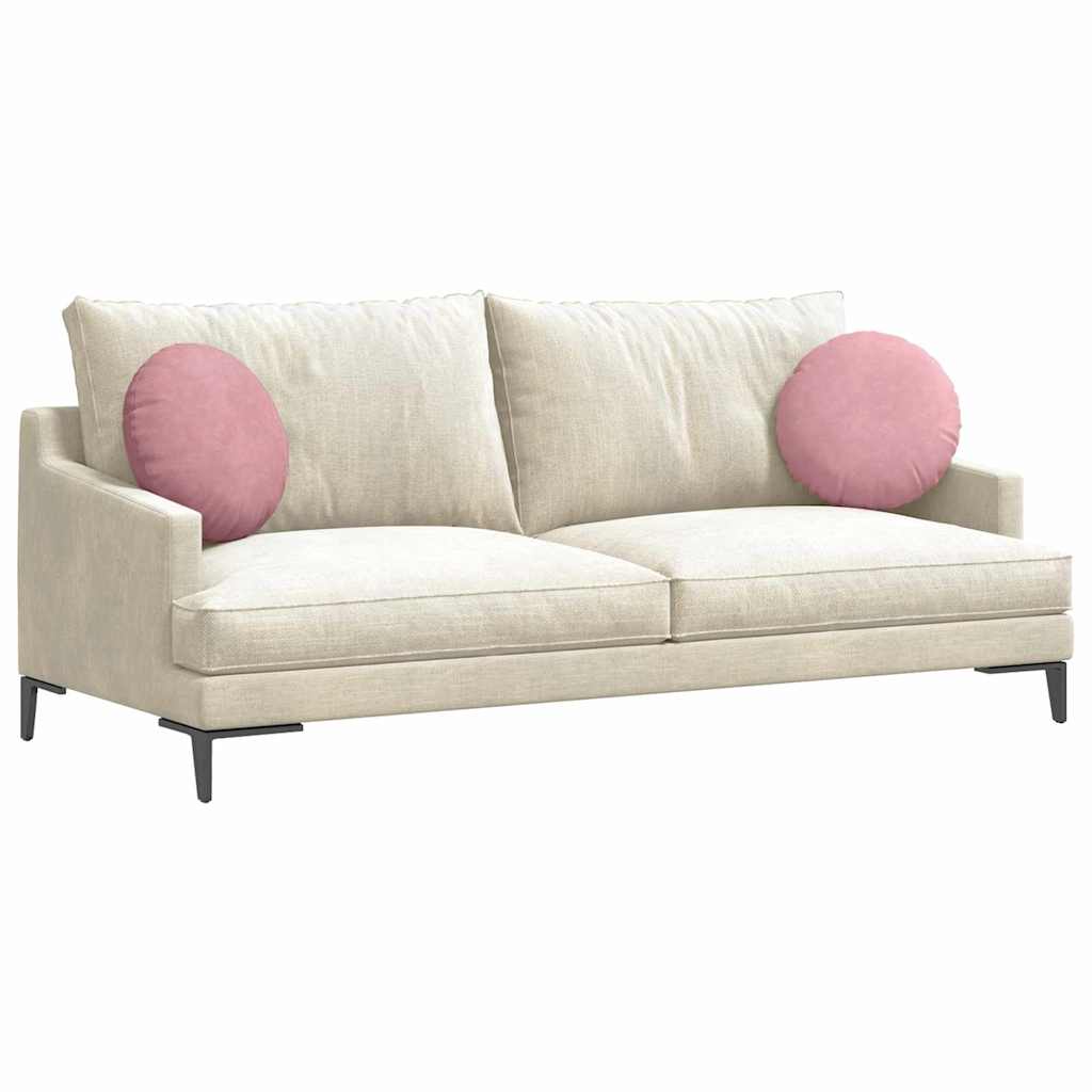 Sædepuder 2 pcs Lyserød Ø 40 x 13 cm Fløjl