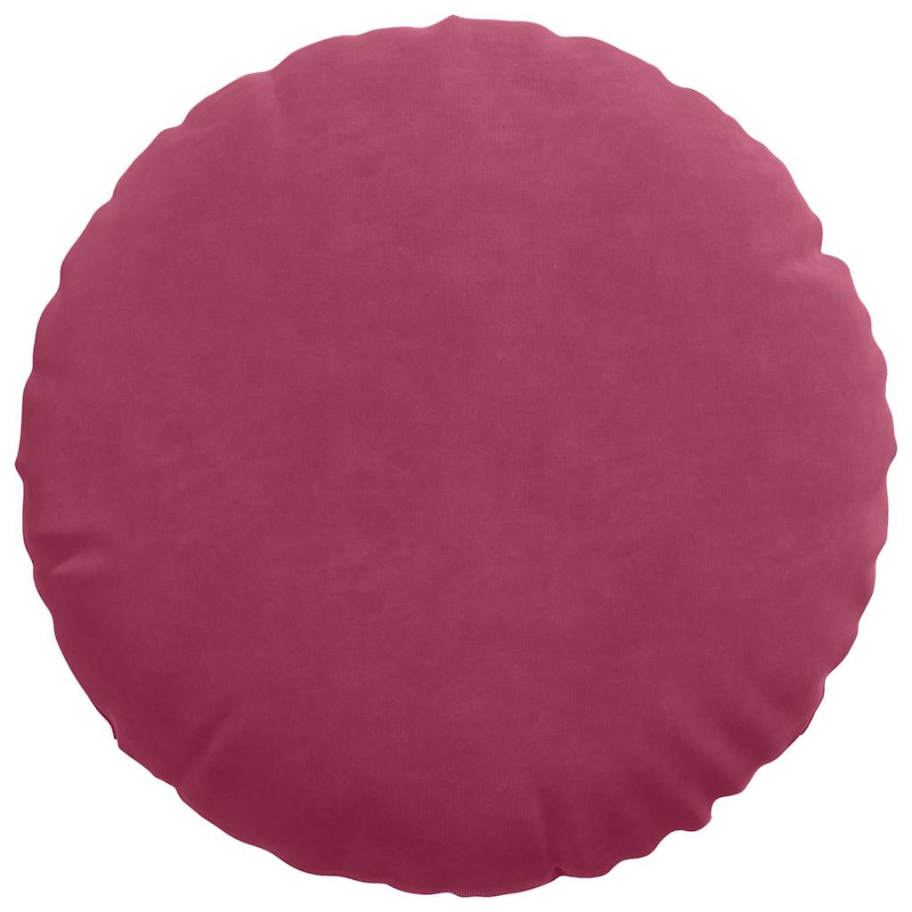 Sædepuder 2 pcs Vinrød Ø 40 x 13 cm Fløjl