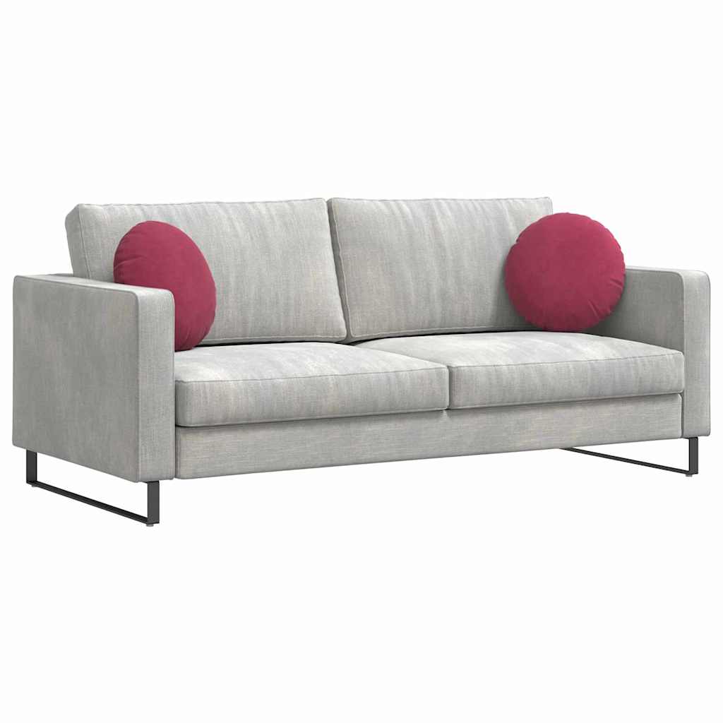Sædepuder 2 pcs Vinrød Ø 40 x 13 cm Fløjl