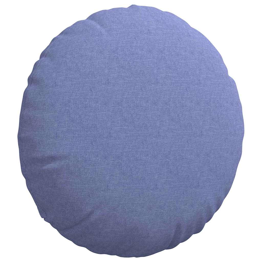 Sædepuder 2 stk. Stof Jeans blå Ø50 x 19 cm