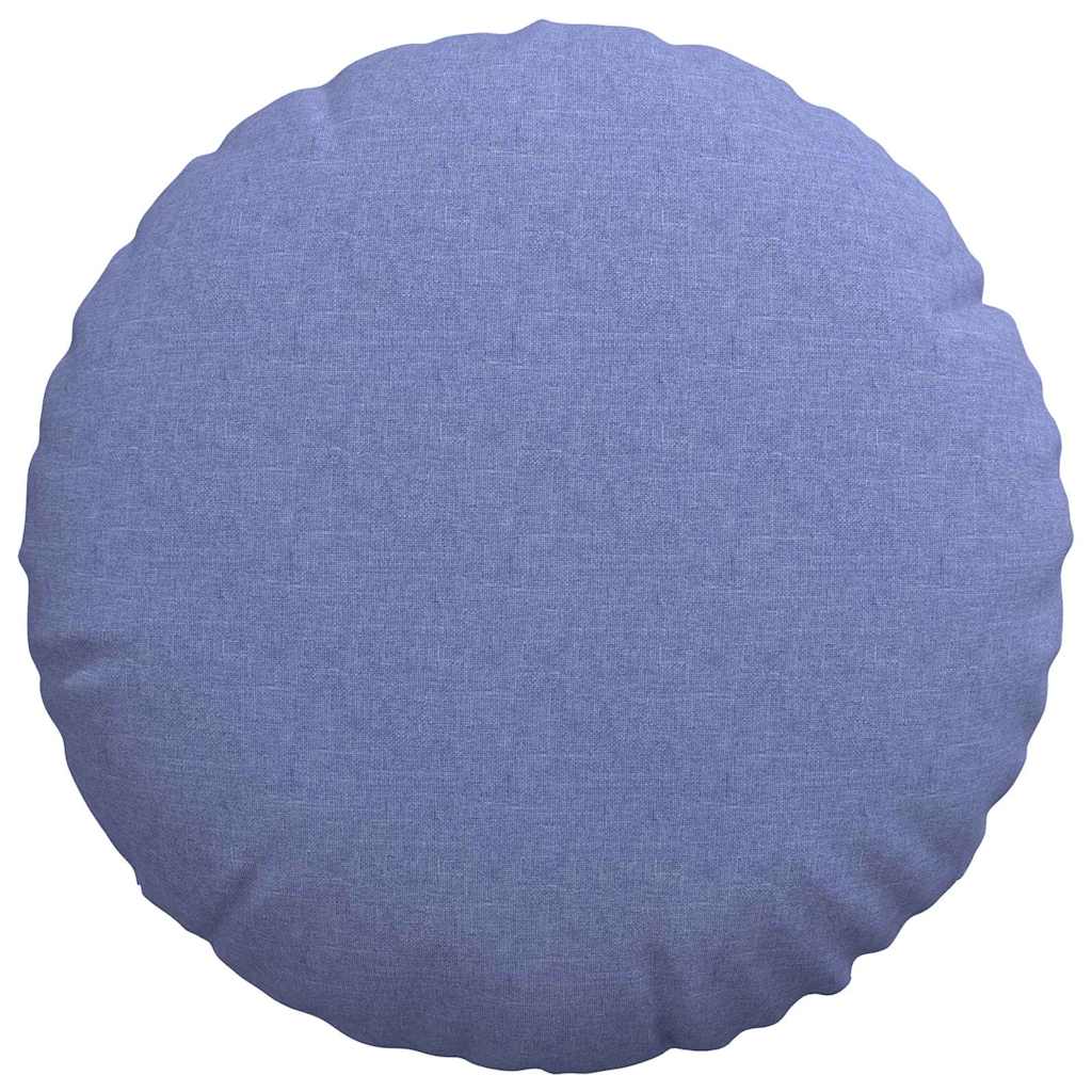 Sædepuder 2 stk. Stof Jeans blå Ø50 x 19 cm