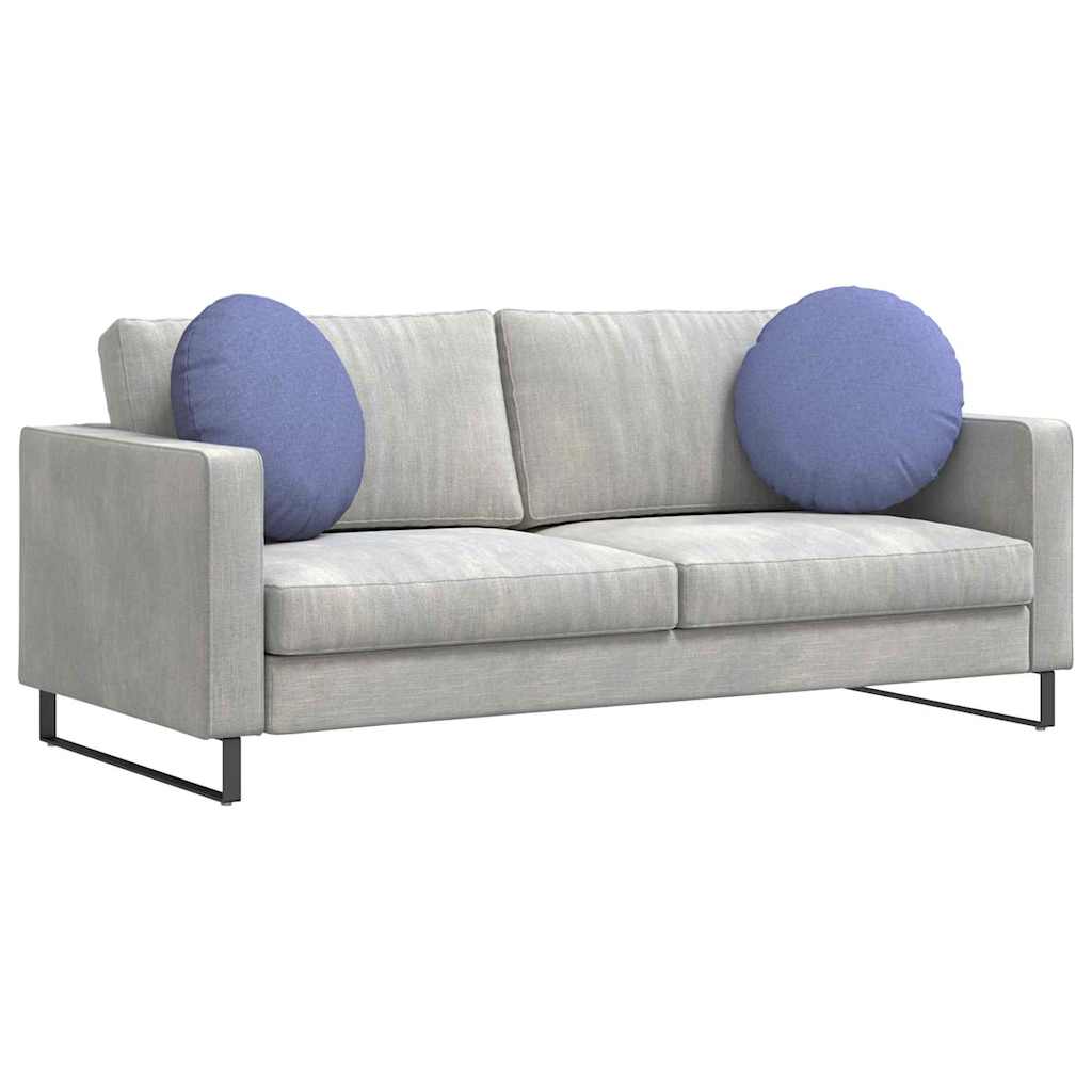 Sædepuder 2 stk. Stof Jeans blå Ø50 x 19 cm