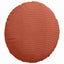 Sædepuder 2 stk. Velourstof Rød orange Ø50 x 19 cm