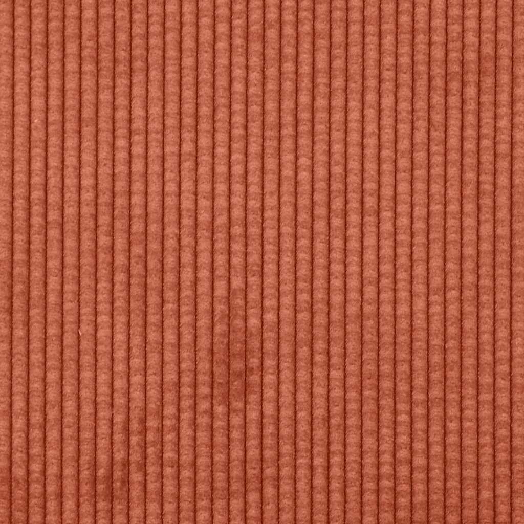 Sædepuder 2 stk. Velourstof Rød orange Ø50 x 19 cm