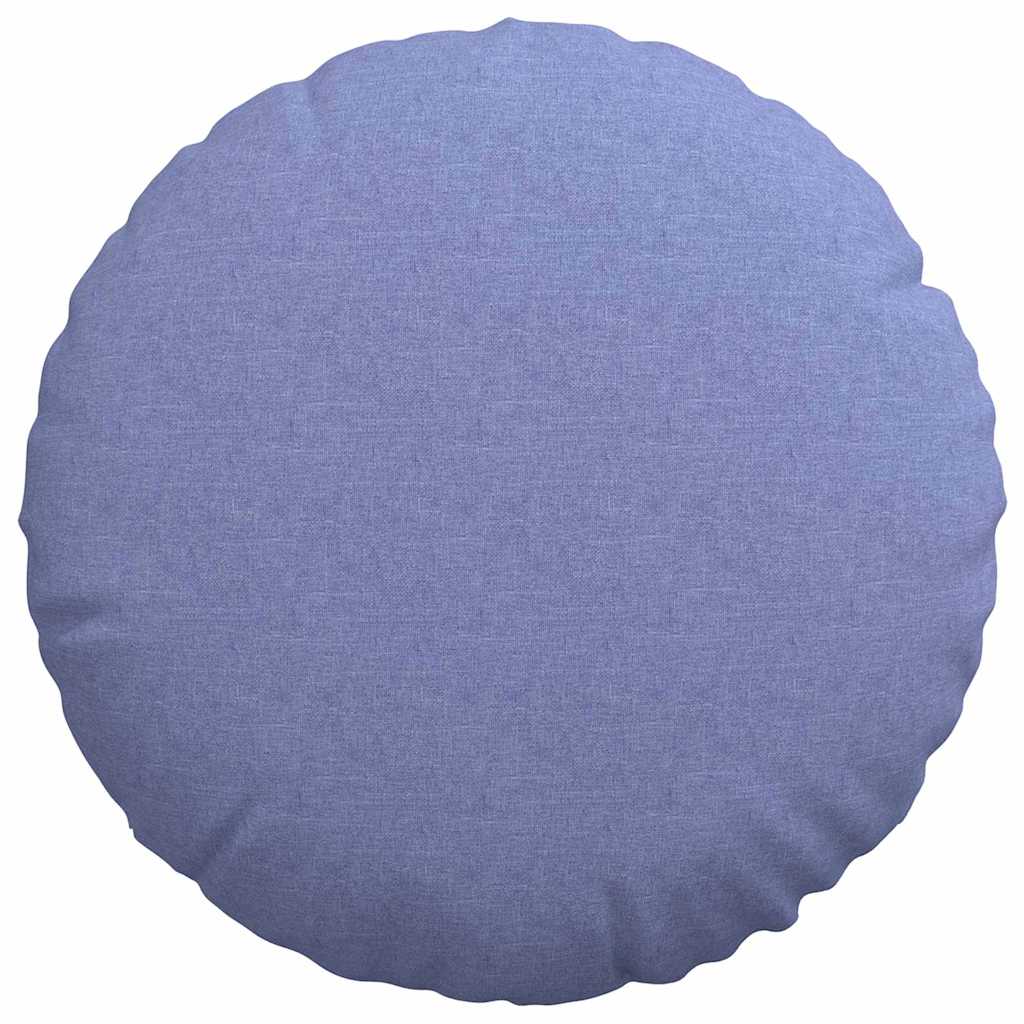 Sædepuder 2 stk. Stof Jeans blå Ø60 x 21 cm