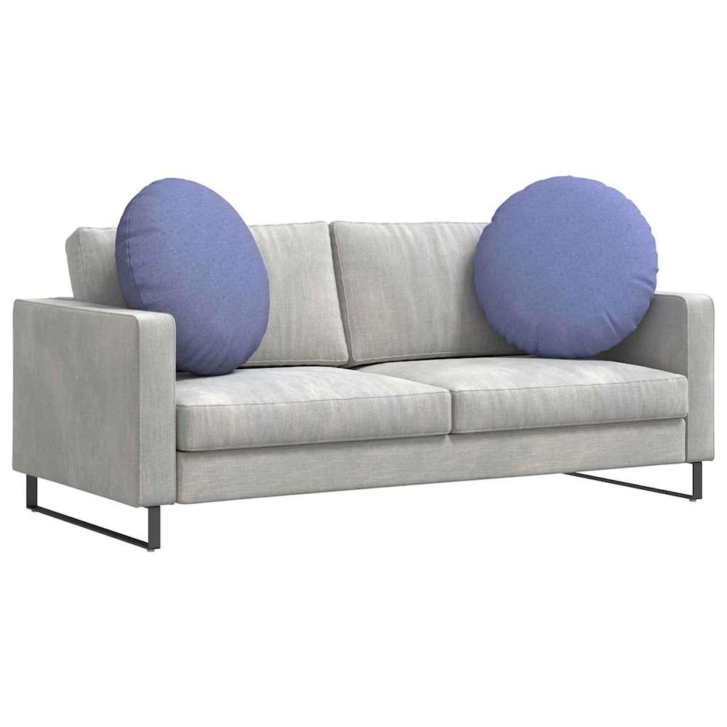 Sædepuder 2 stk. Stof Jeans blå Ø60 x 21 cm