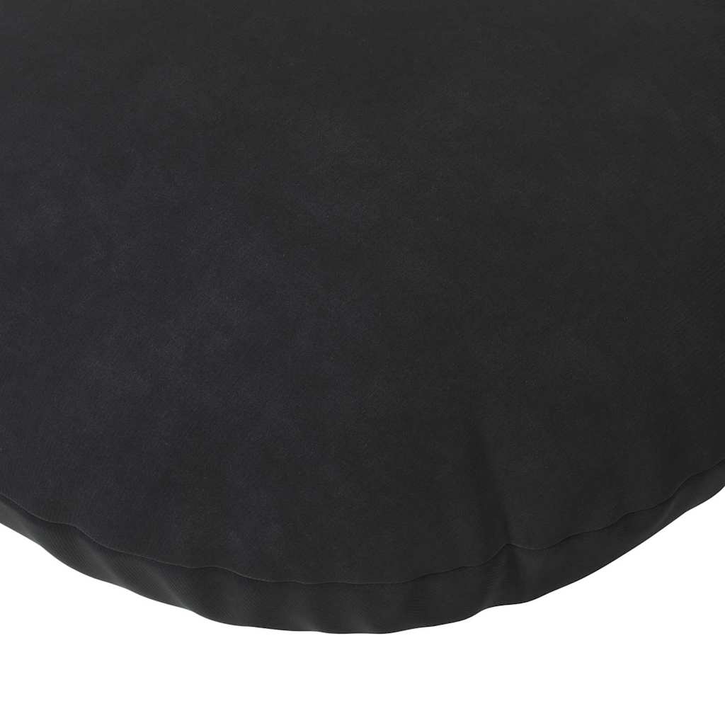 Sædepuder 2 stk. Fløjl Sort Ø60 x 21 cm