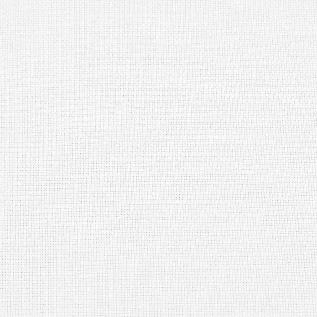 Sædepuder 2 stk. Stof Hvid Ø80 x 29 cm
