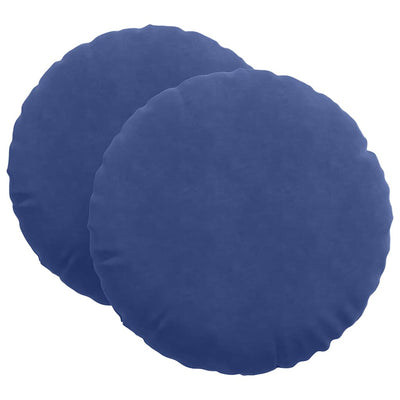 Sædepuder 2 pcs Politi blå Ø 40 x 13 cm Fløjl