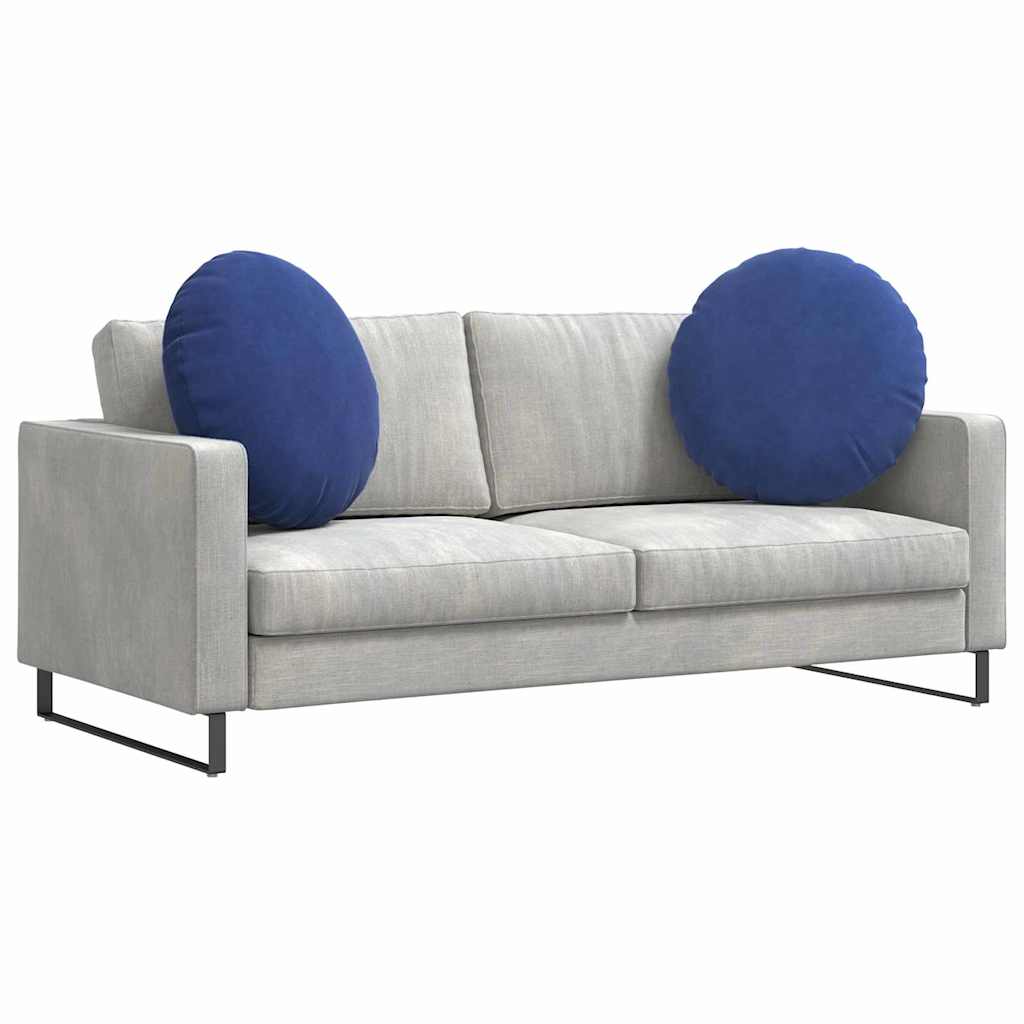 Sædepuder 2 pcs Politi blå Ø 40 x 13 cm Fløjl