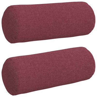 Bolsterpuder 2 stk. Stof Vinrød Ø 15 x 40 cm