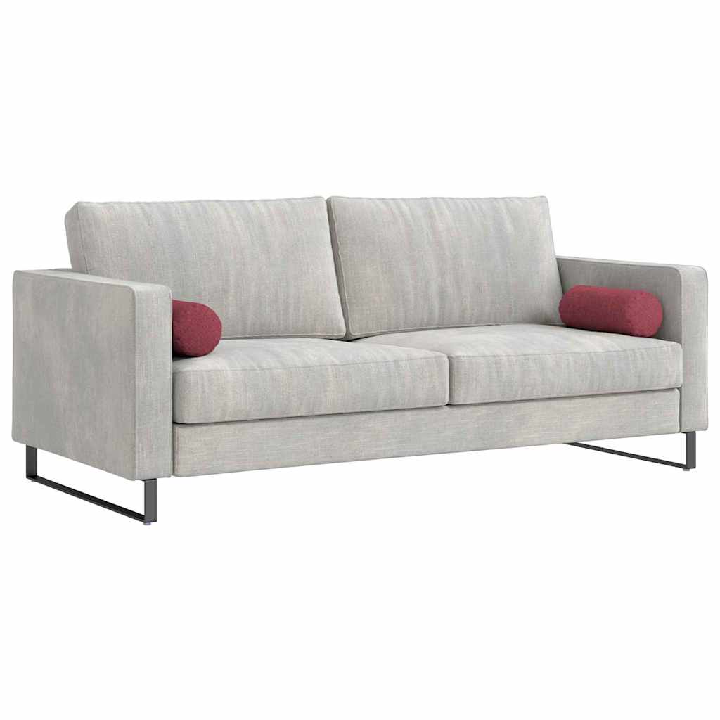 Bolsterpuder 2 stk. Stof Vinrød Ø 15 x 40 cm
