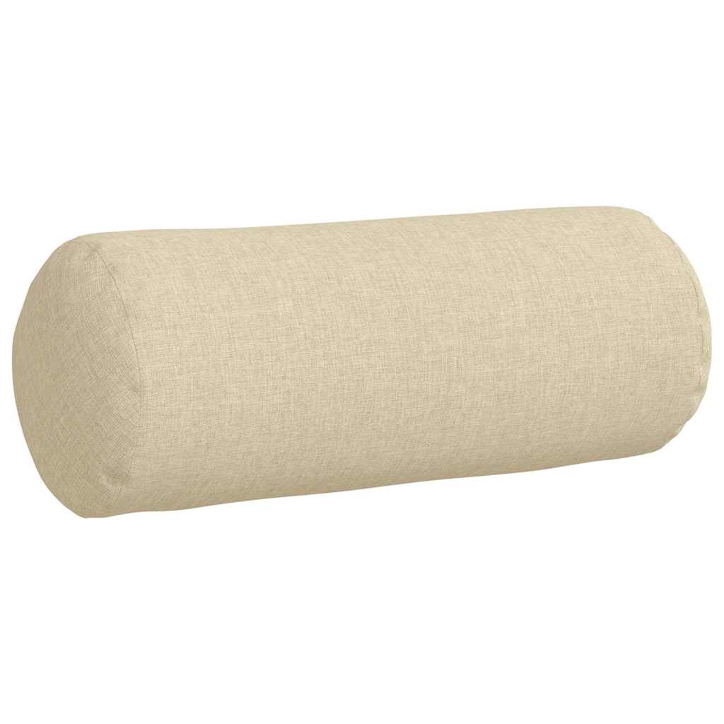 Bolsterpuder 2 stk. Stof Creme Ø 15 x 40 cm