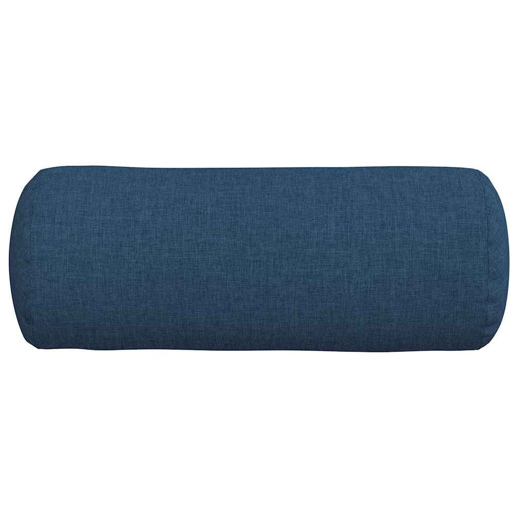 Bolsterpuder 2 stk. Stof Blå Ø 15 x 40 cm