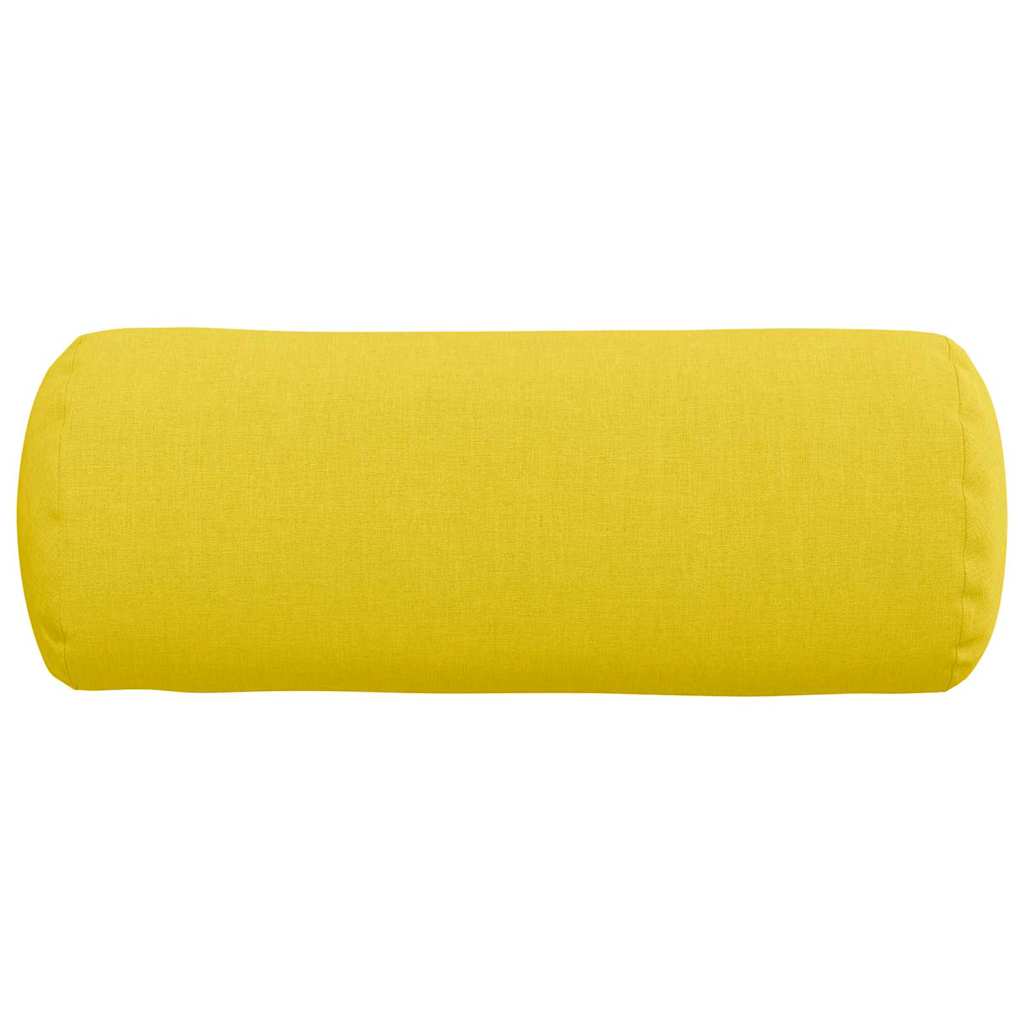 Bolsterpuder 2 stk. Stof Lys Gul Ø 15 x 40 cm