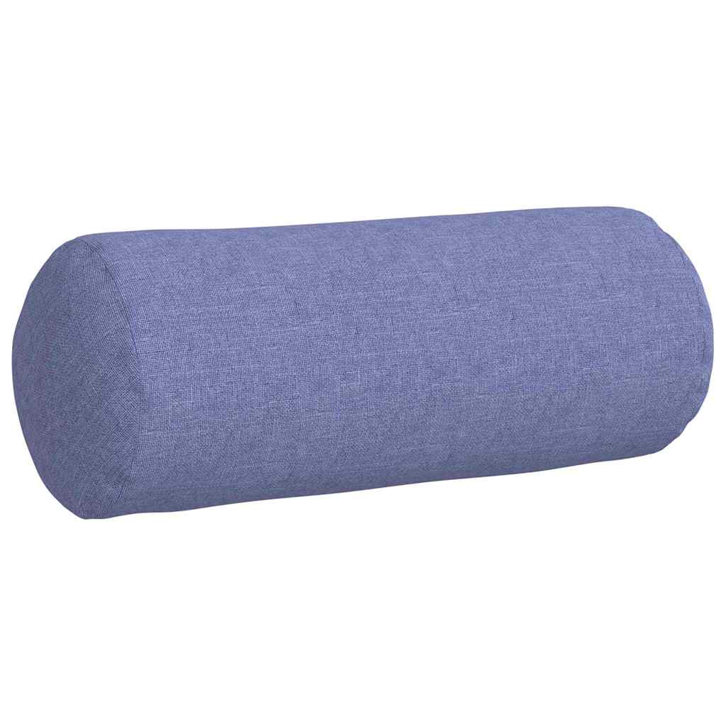 Bolsterpuder 2 stk. Stof Jeans blå Ø 15 x 40 cm