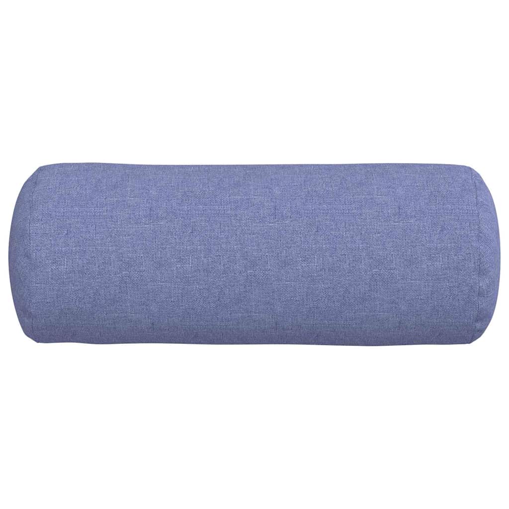 Bolsterpuder 2 stk. Stof Jeans blå Ø 15 x 40 cm