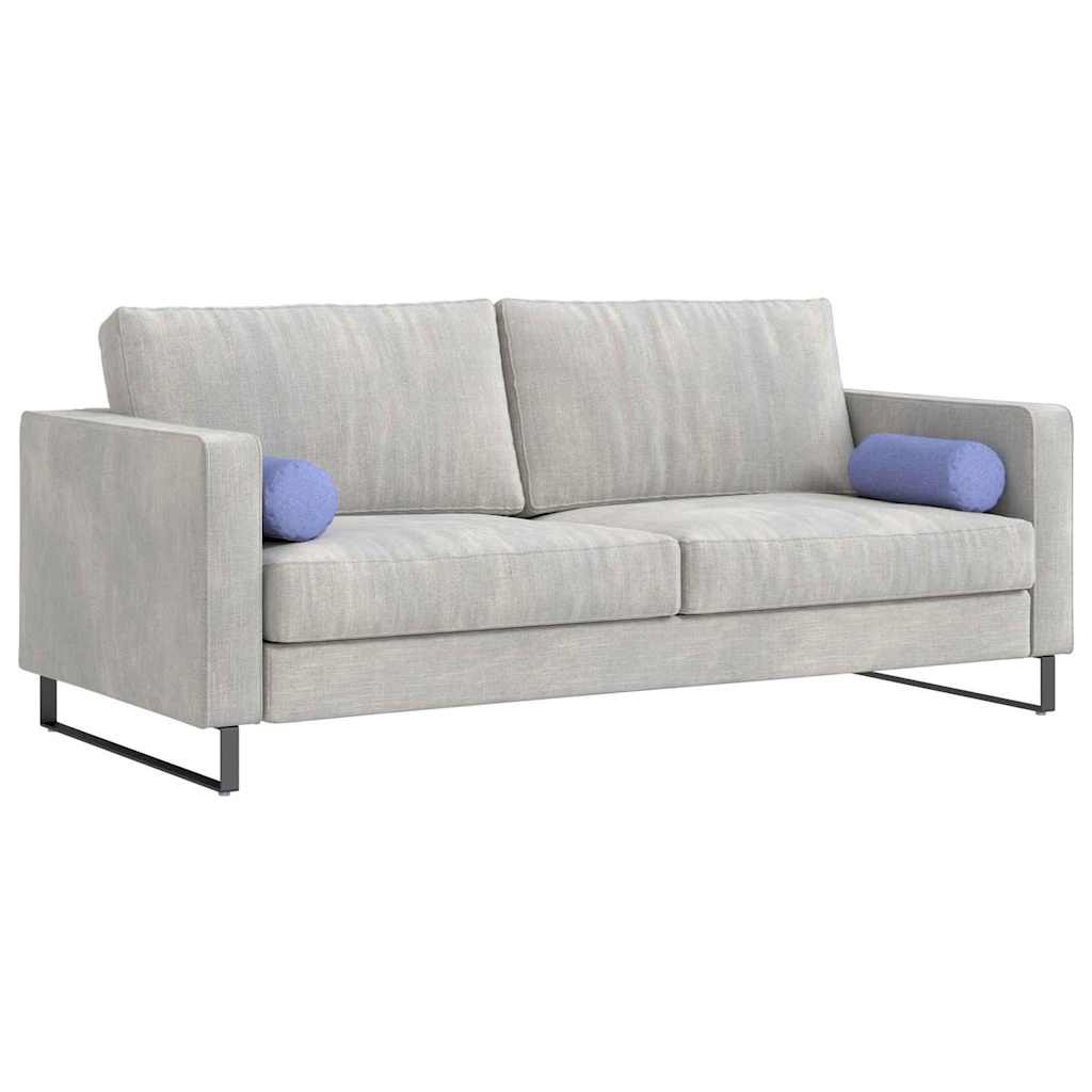 Bolsterpuder 2 stk. Stof Jeans blå Ø 15 x 40 cm