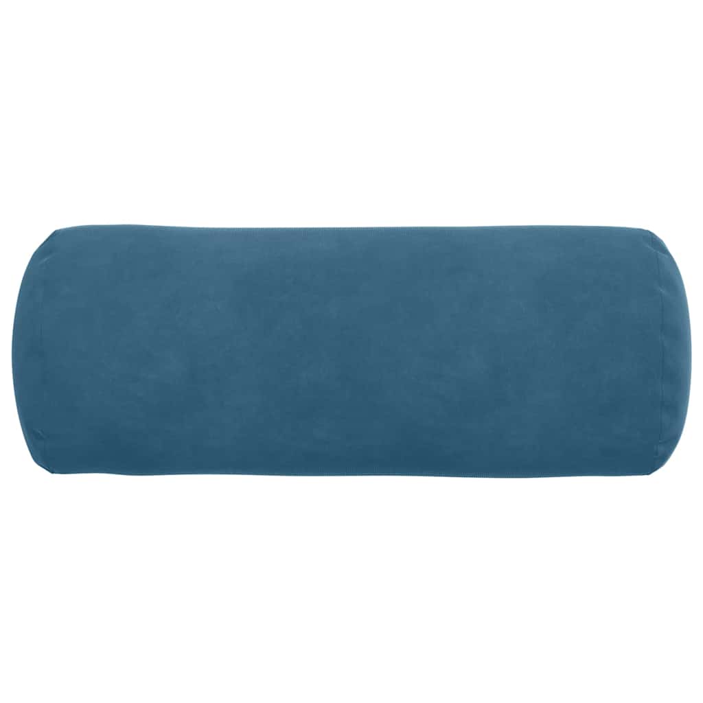 Bolsterpuder 2 pcs Blå Ø 15 x 40 cm Velourstof