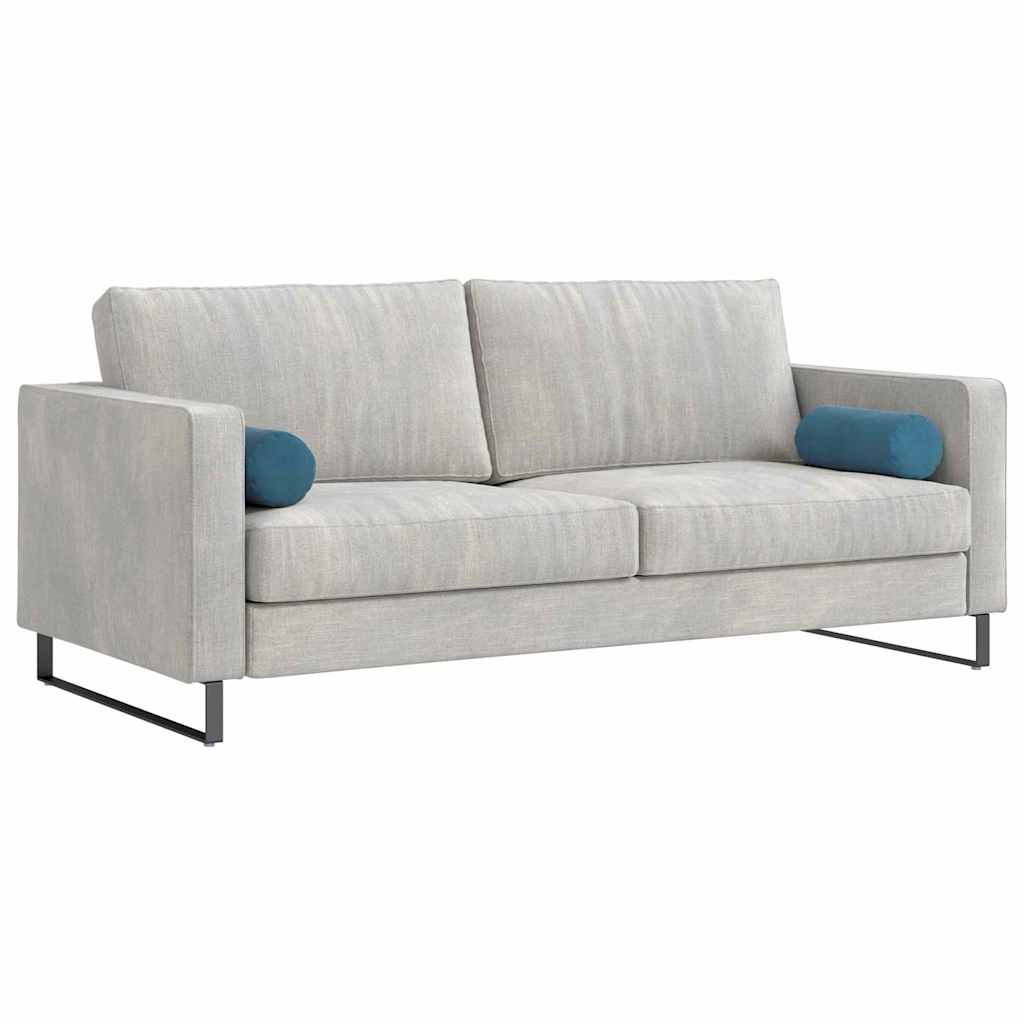 Bolsterpuder 2 pcs Blå Ø 15 x 40 cm Velourstof