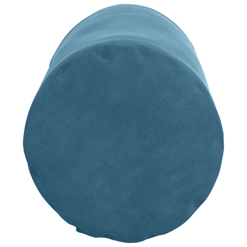 Bolsterpuder 2 pcs Blå Ø 15 x 40 cm Velourstof