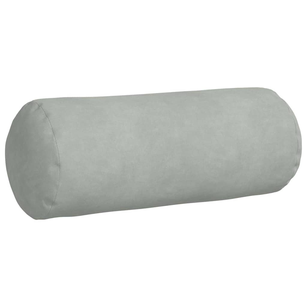 Bolsterpuder 2 pcs Lysegrå Ø 15 x 40 cm Velourstof