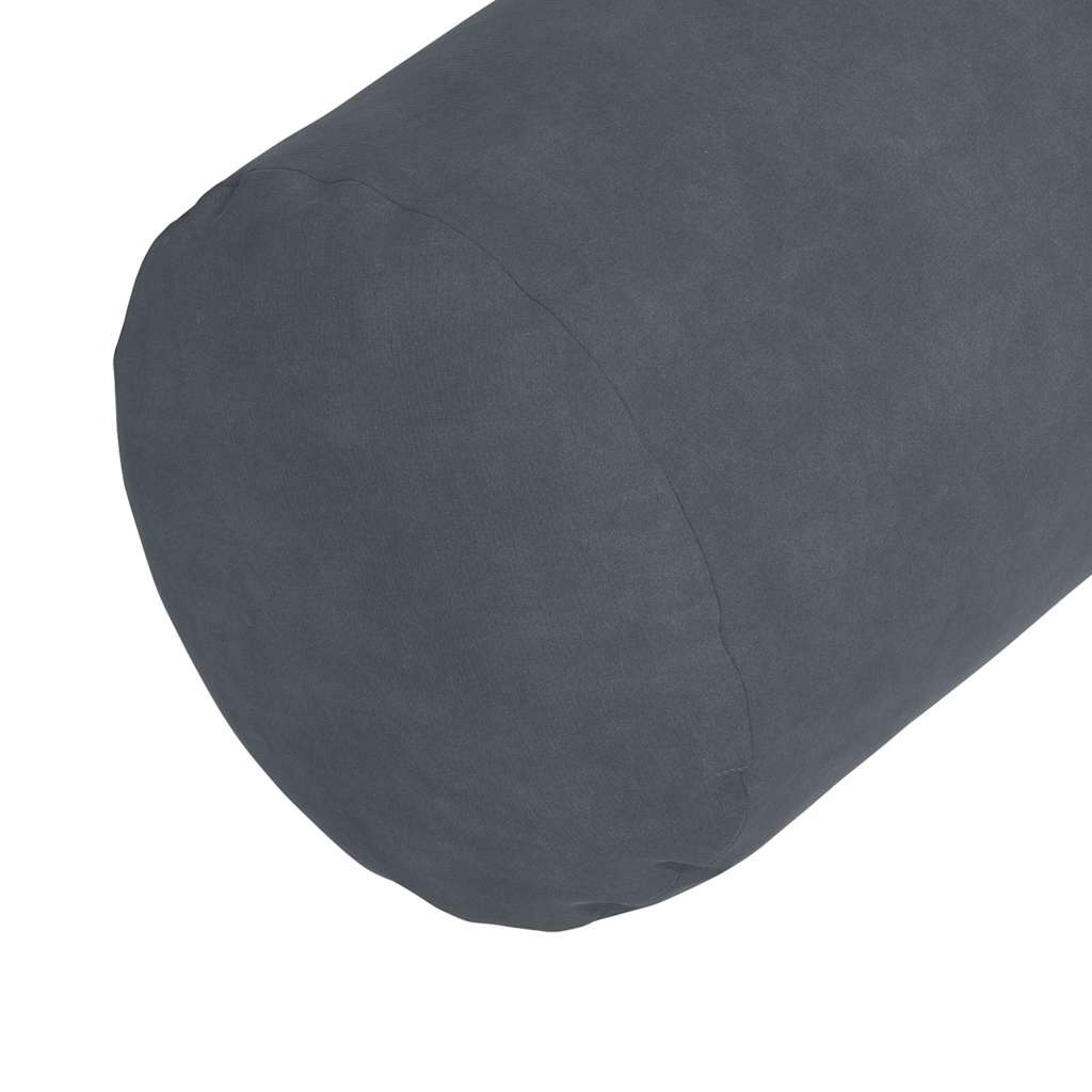 Bolsterpuder 2 pcs Mørkegrå Ø 15 x 40 cm Velourstof
