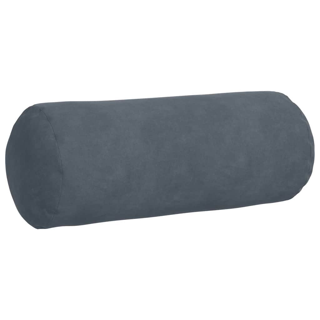 Bolsterpuder 2 pcs Mørkegrå Ø 15 x 40 cm Velourstof