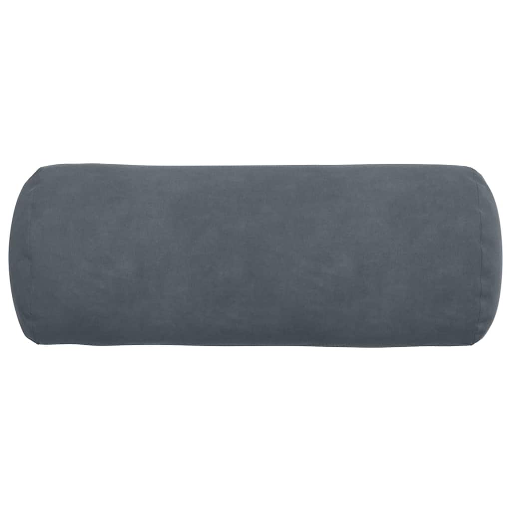 Bolsterpuder 2 pcs Mørkegrå Ø 15 x 40 cm Velourstof