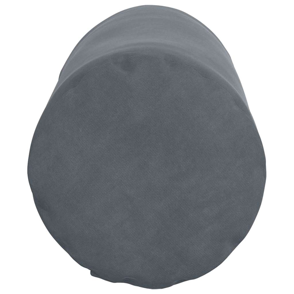 Bolsterpuder 2 pcs Mørkegrå Ø 15 x 40 cm Velourstof