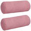 Bolsterpuder 2 pcs Lyserød Ø 15 x 40 cm Velourstof