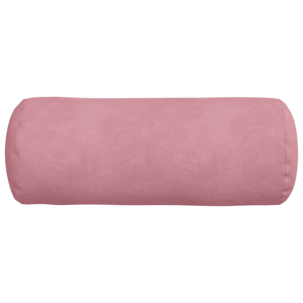 Bolsterpuder 2 pcs Lyserød Ø 15 x 40 cm Velourstof