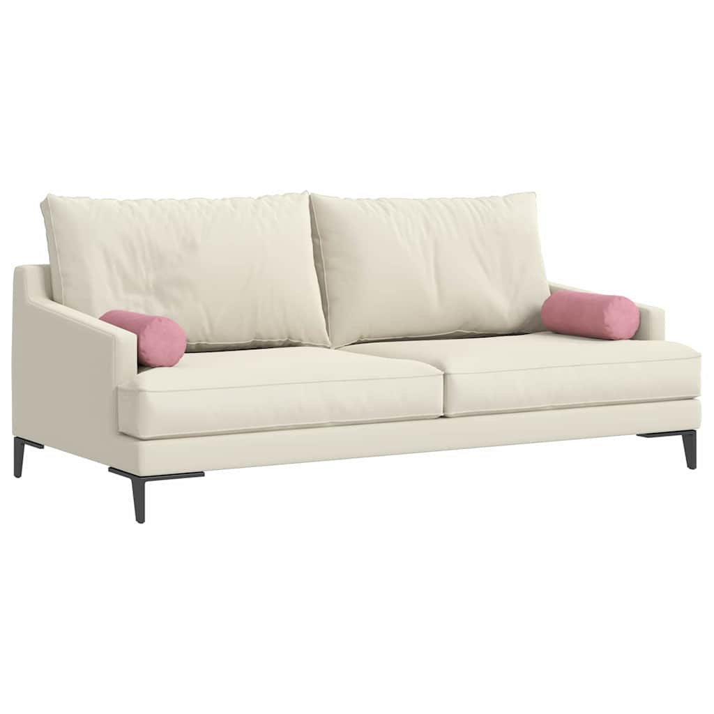 Bolsterpuder 2 pcs Lyserød Ø 15 x 40 cm Velourstof