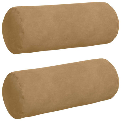 Bolsterpuder 2 pcs Brun Ø 15 x 40 cm Velourstof
